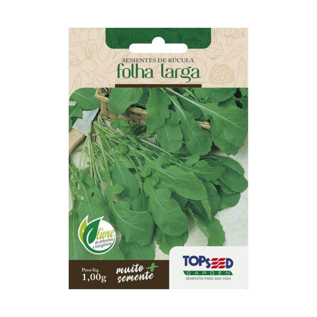 Semente De Rúcula Folha Larga 1g | Topseed
