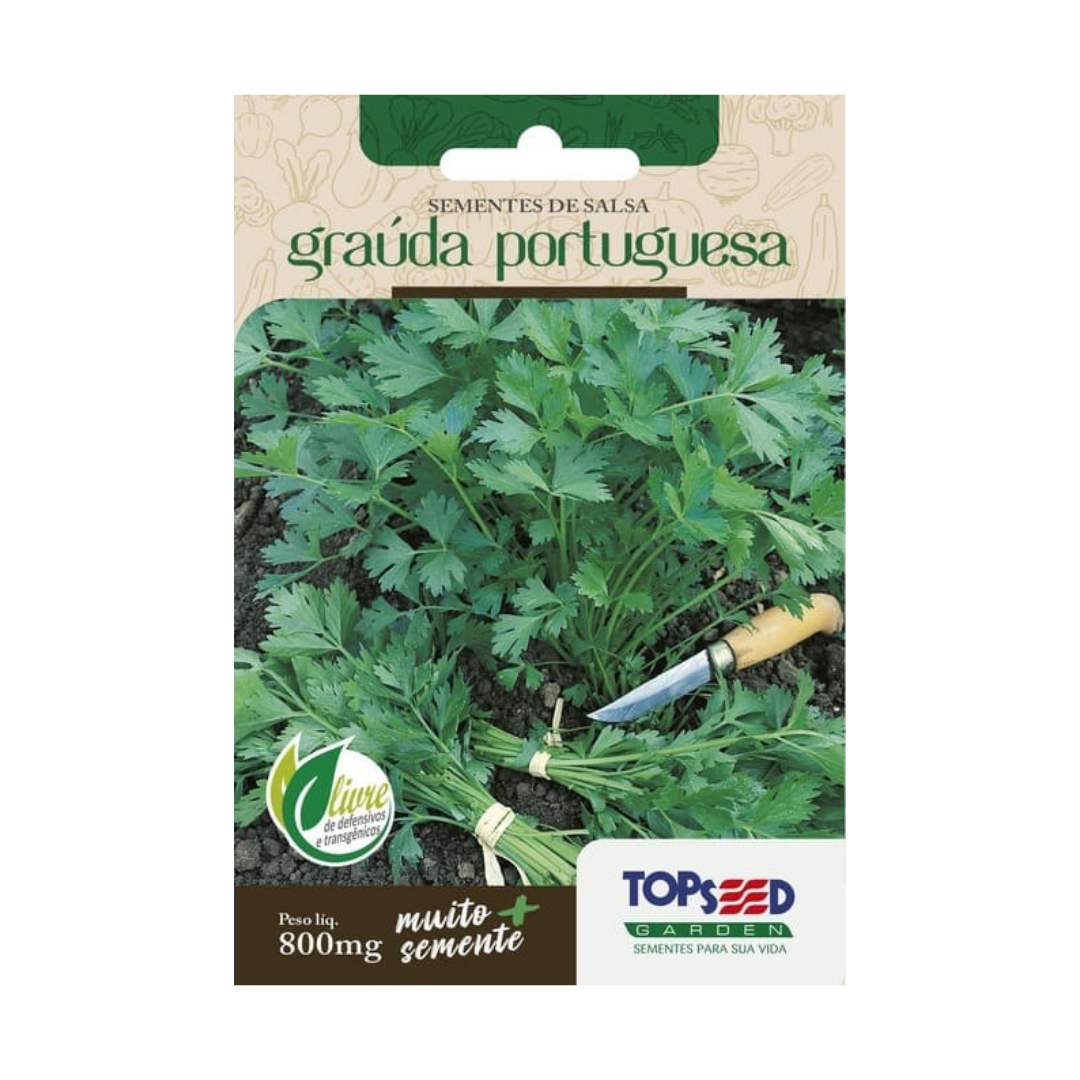 Semente De Salsa Graúda Portuguesa 800mg | Topseed