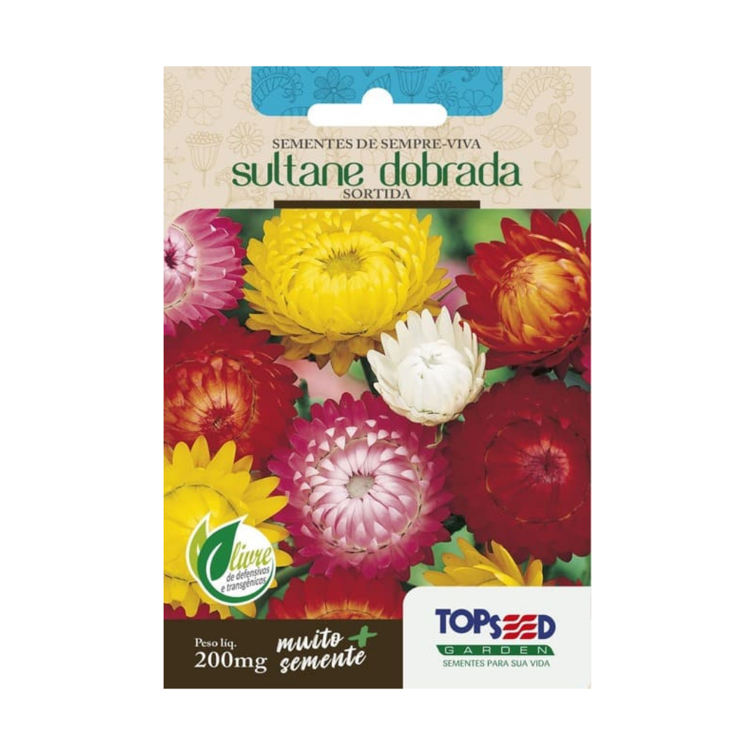 Semente De Sempre Viva Sultane Dobrada Sortida 200mg | Topseed