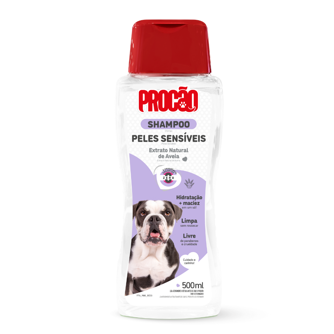 Shampoo Pele Sensivel para Cães e Gatos 500ml | Procão