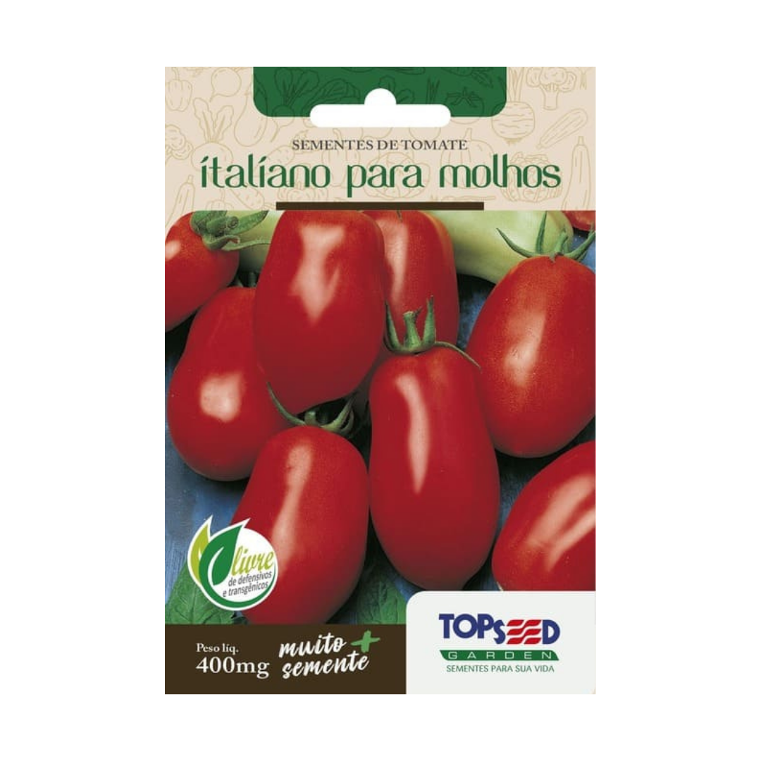 Semente De Tomate Roma Italiano para Molhos 400mg | Topseed
