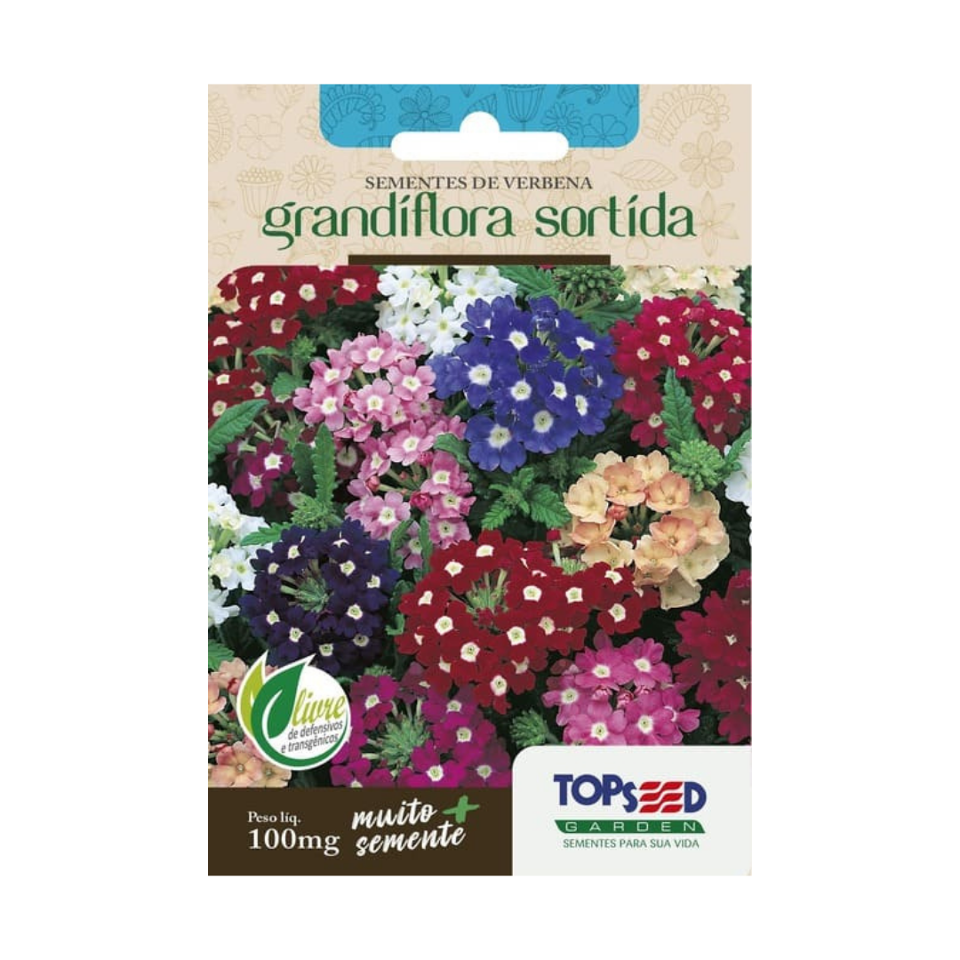 Semente De Verbena Grandiflora Sortida 100mg | Topseed