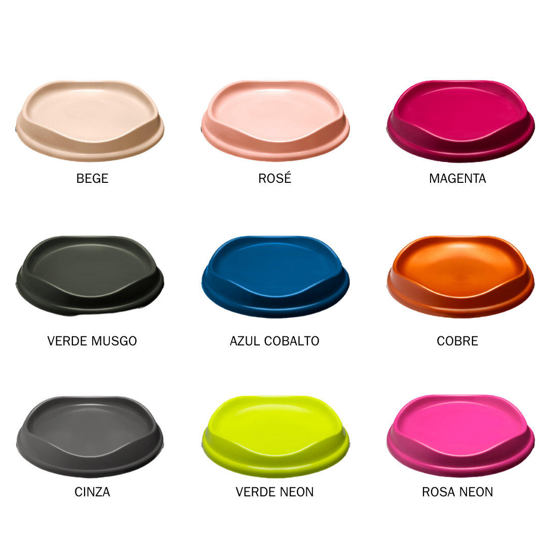 Comedouro Flat (Raso) para Gatos | Várias Cores | Stark Pet