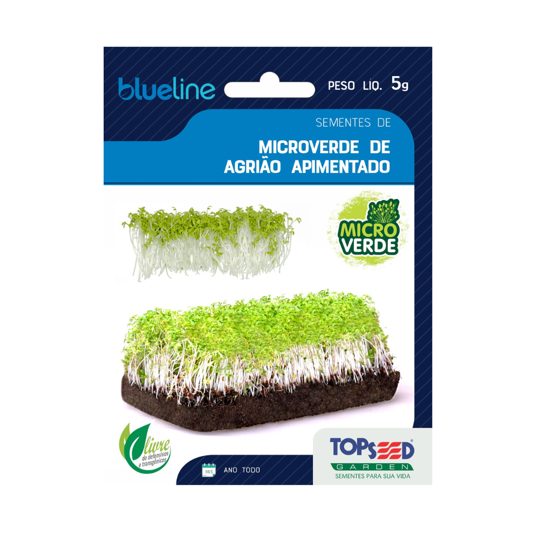Microverde Agrião Apimentado 5g Blue Line | Topseed