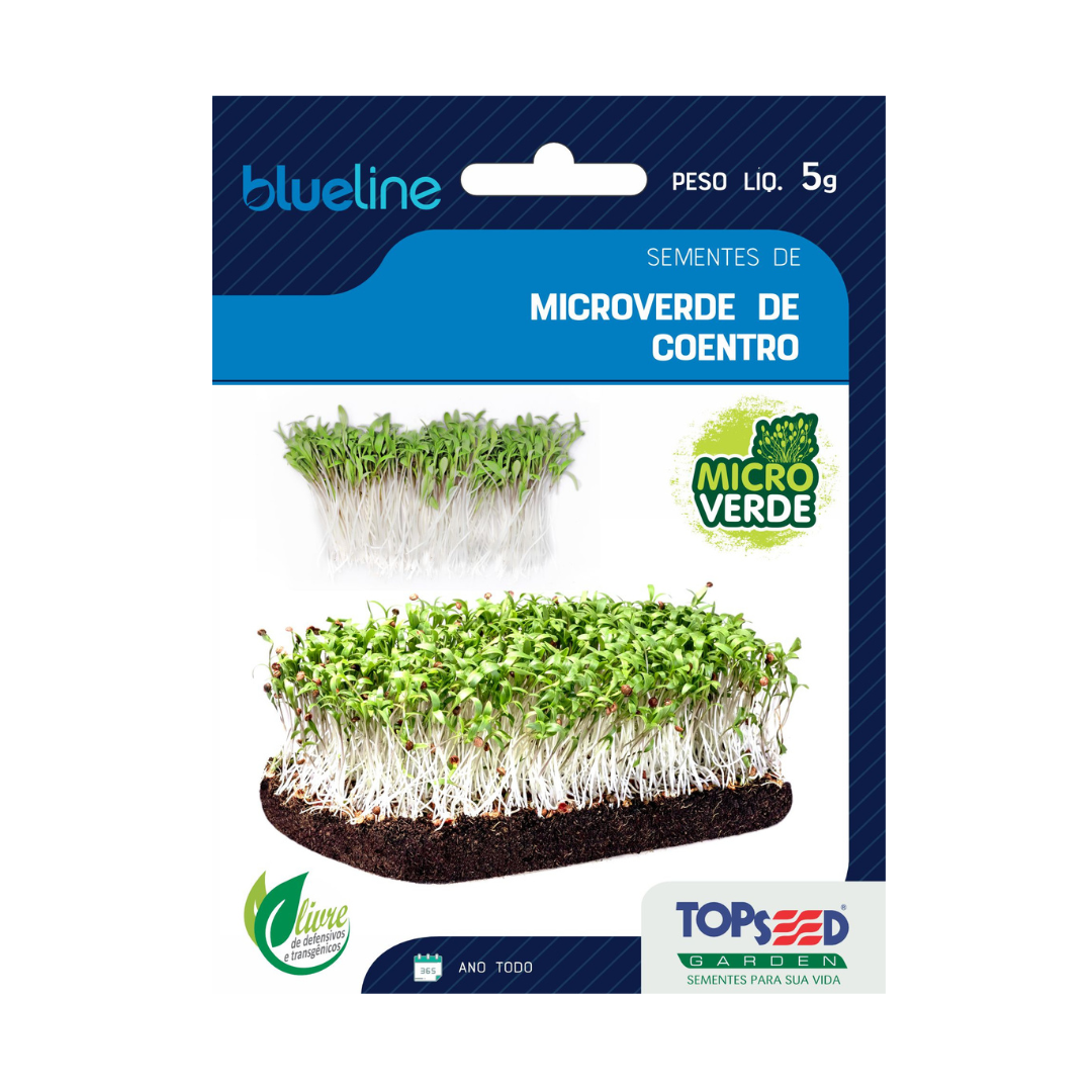 Microverde Coentro 5g Blue Line | Topseed
