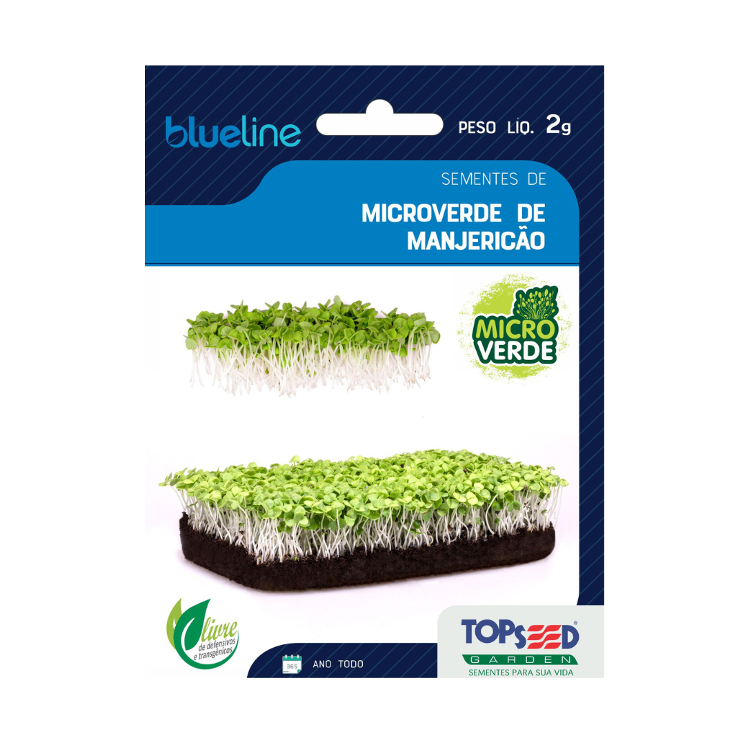 Microverde Manjericão 2g Blue Line | Topseed