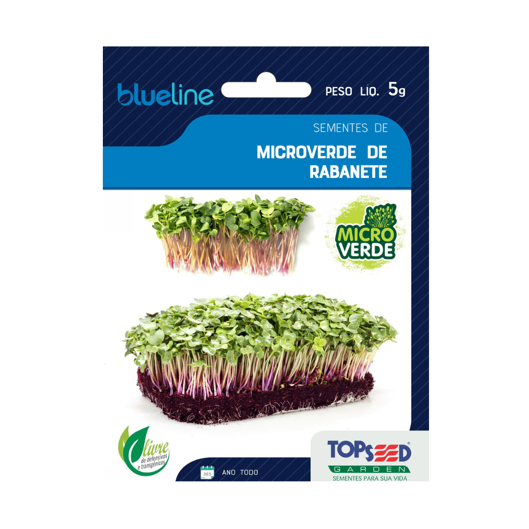 Microverde Rabanete 5g Blue Line | Topseed