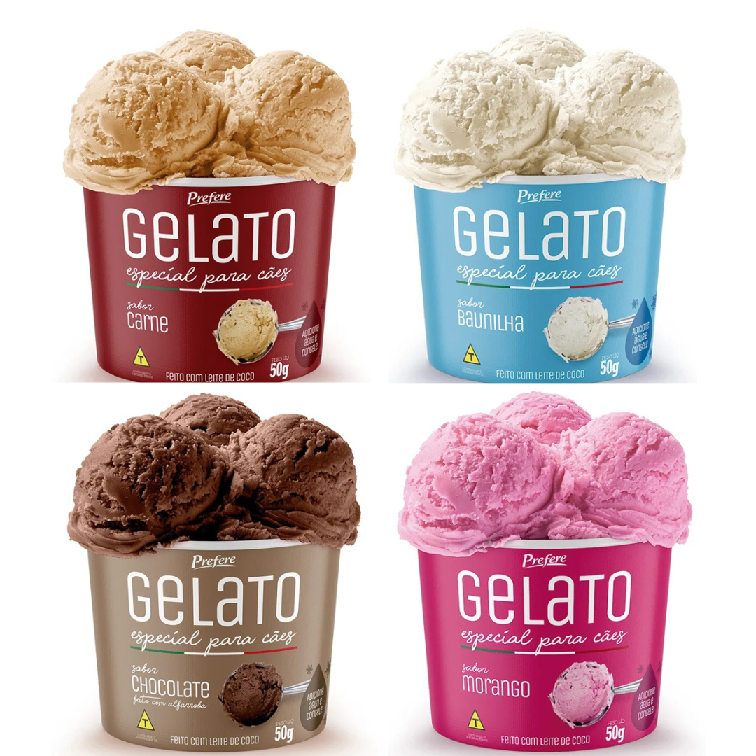 Gelato Cremoso para Cães 50g | Prefere