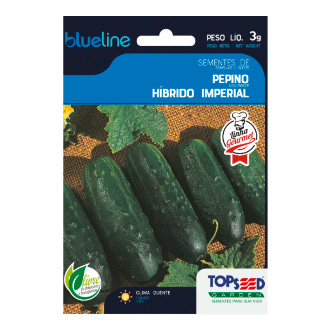 Semente De Pepino Hibrido Imperial Blue Line 3g | Topseed