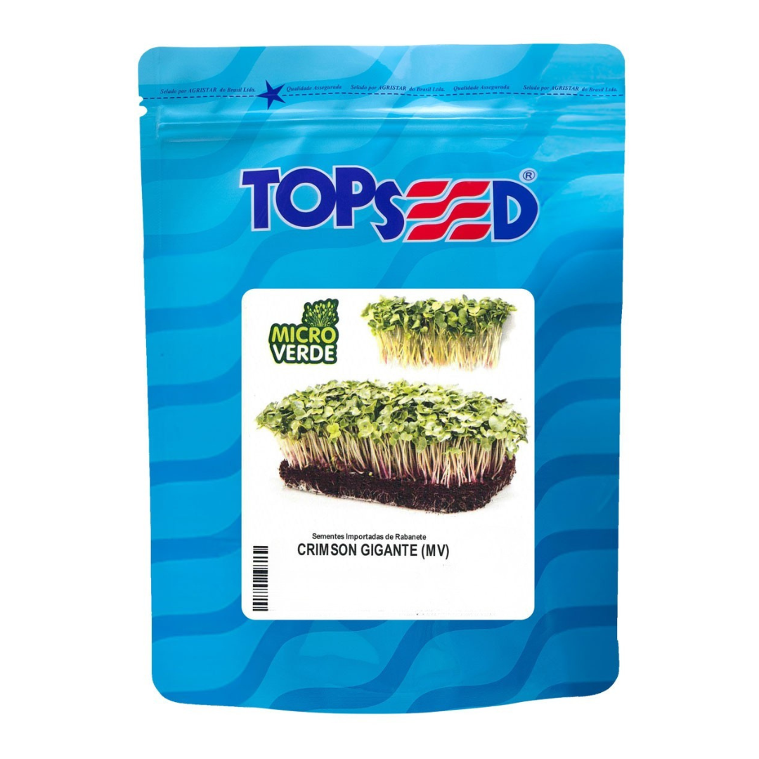 Microverde Rabanete Crimson Gigante 100g | Topseed