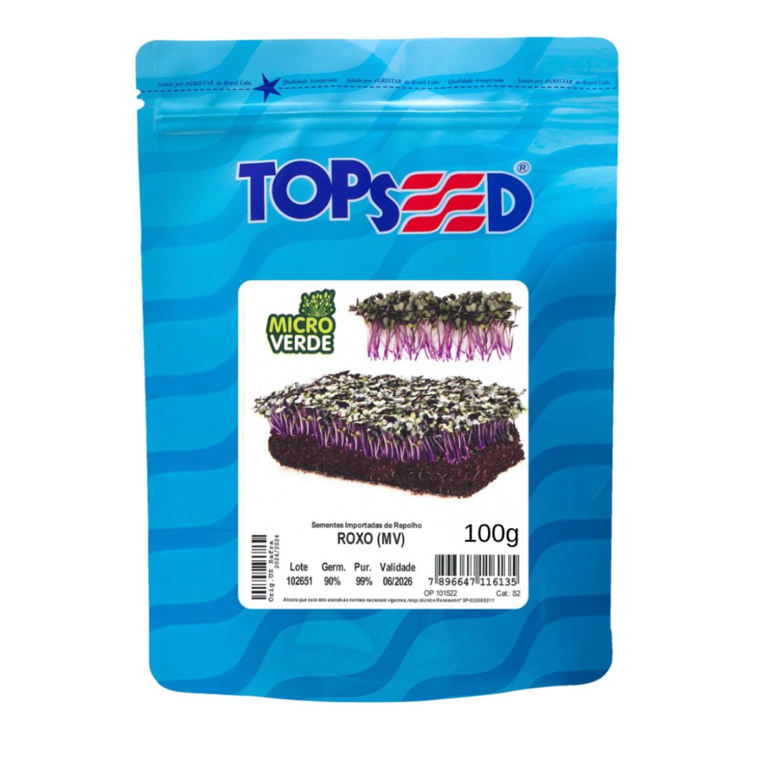 Microverde Repolho Roxo 100g | Topseed